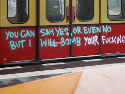 but i will bomb YOUR FUCKING TRAIN..