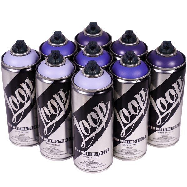 Loop "9er Paint Box - Dirty Blue Tones" (9x400ml)