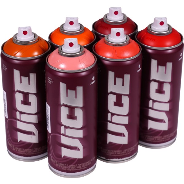 MTN "Vice" Sixpack Red Rust Tones (400ml)