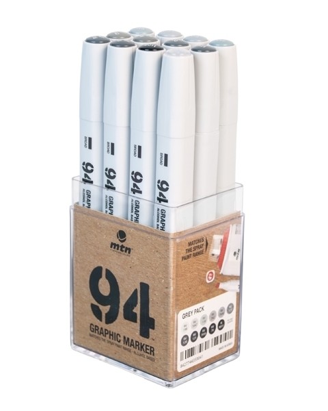 MTN "94 Graphic Marker 12er Set - Grey"