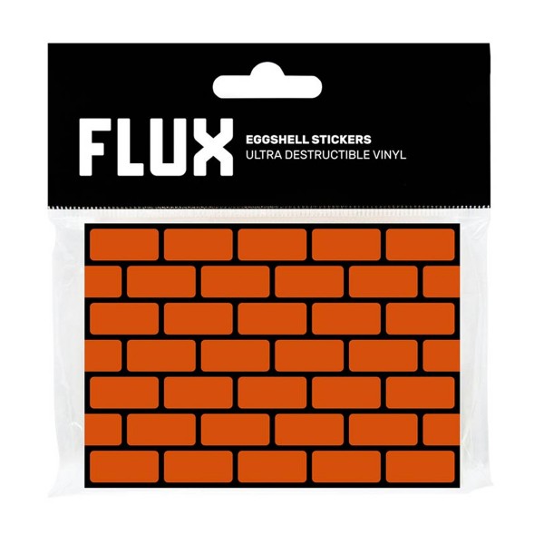 Flux "Eggshell Stickers" Bricks Orange 50 Stk. (7x10cm)