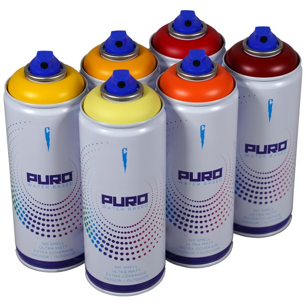 Clash "Puro" Water Based - Flammable Tones (6x400ml)