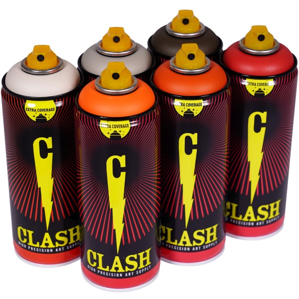 Clash "Paint Multi Color Sixpack Magma Tones" (6x400ml)