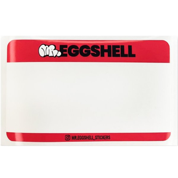 Mr. Eggshell Sticker "Mr. Eggshell" 50 Stk.- 6x10cm