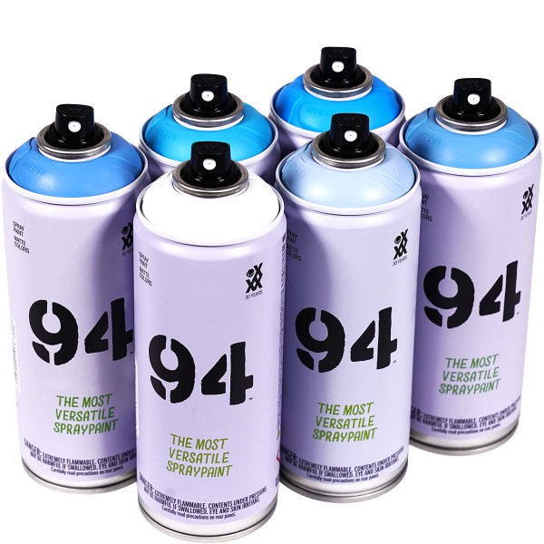 MTN 94 "Multi Color Sixpack - Baby Blue Tones" (6x400ml)