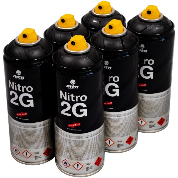 MTN "Nitro 2G One Color Sixpack - Black" (6x400ml)
