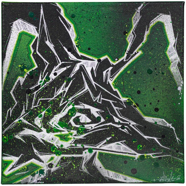 "Meise - Lettere Rotonde Green" 30x30cm