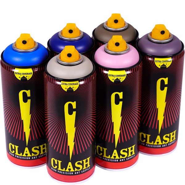 Clash "Paint Multi Color Sixpack Bad Baby Tones" (6x400ml)