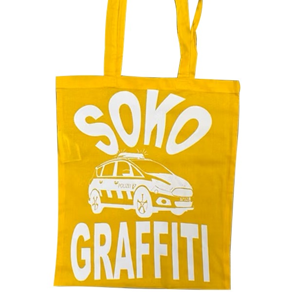 Graffiti DUS "Jutebeutel SOKO Graffiti" - Yellow/White