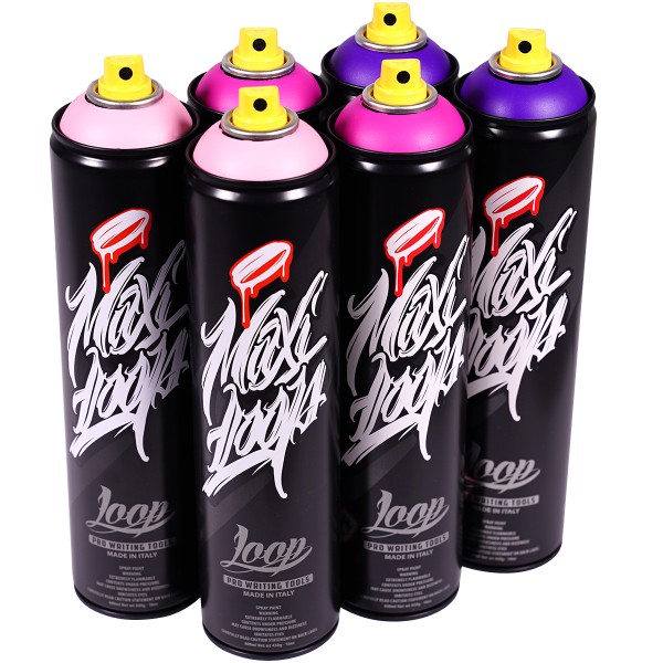 Loop Paint "Maxi Multi Color Sixpack - Mad Tones" (6x600ml)