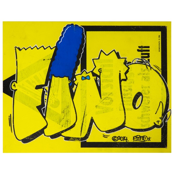 "Fino x The Simpsons 2014 (Original)" 30x35cm