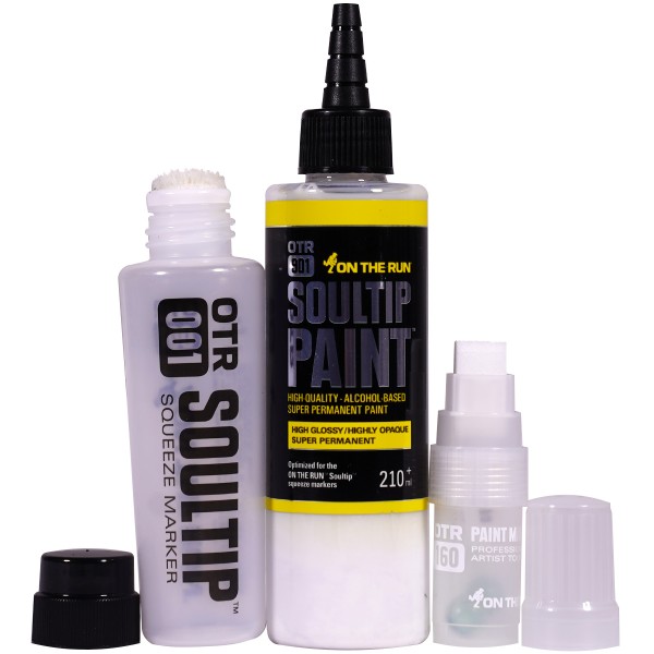 OTR.901 "Soultip Paint (210ml)" + Empty Marker 3er Set 2 - White