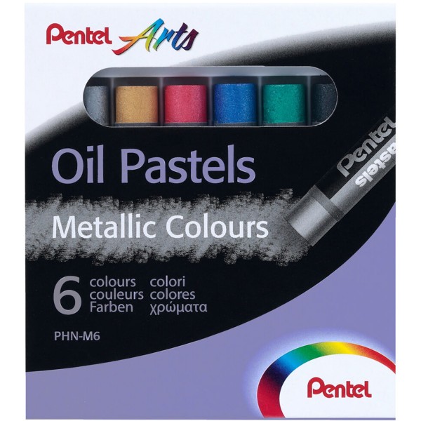 Pentel "Ölpastellkreiden" 6er Set Metallic