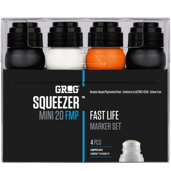 Grog "Squeezer Mini 20 FMP Marker Fast Life 4er Set" (20mm)