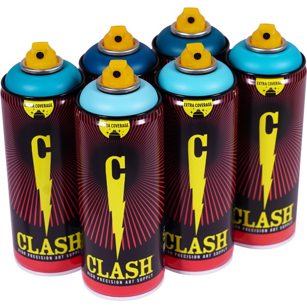 Clash "Paint Multi Color Sixpack Sad Sailor Tones" (6x400ml)
