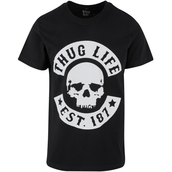 Thug Life T-Shirt "B.Skull" Black/White