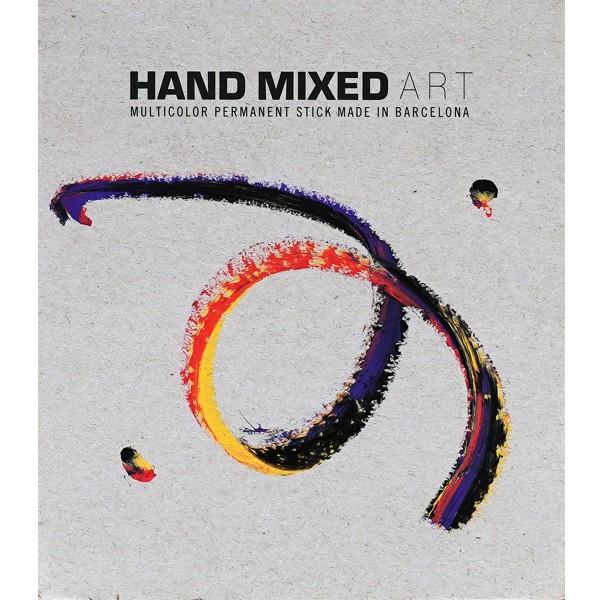 Hand Mixed "Solid Paint Marker Pro ART 6er Set" Black + Colors (8 Slices)