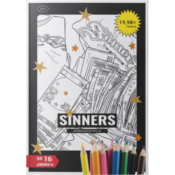 Ausmalbuch "Sinners Vol. 3" ( A4)