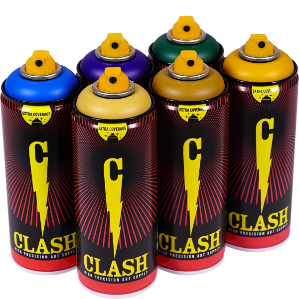 Clash "Paint Multi Color Sixpack Trashy Tones" (6x400ml)