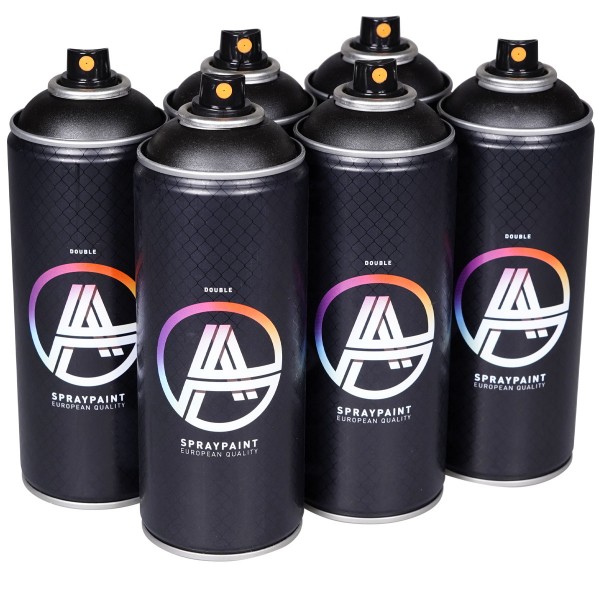 Double A "One Color Sixpack - Black" (6x400ml)
