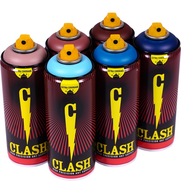 Clash "Paint Multi Color Sixpack Planet Earth Tones" (6x400ml)