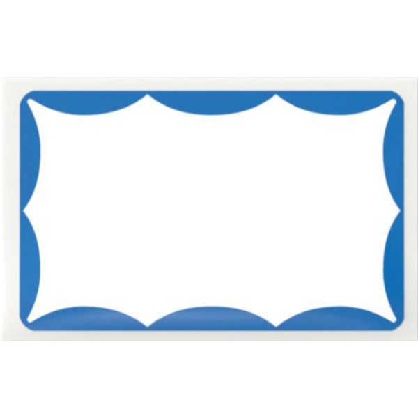 Mr. Eggshell Sticker "Wavy" 50 Stk.- 6x10cm - Blue