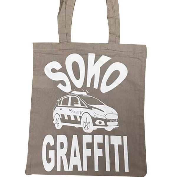 Graffiti DUS "Jutebeutel SOKO Graffiti" - Grey/White