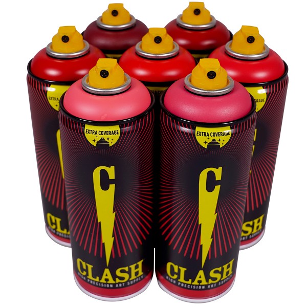 Clash "Color Serie 33" Red Tones (7x400ml)