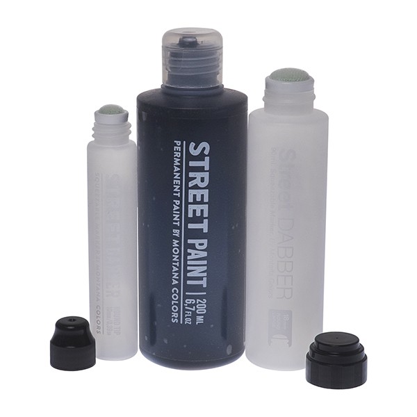 MTN Street Paint (200ml) Empty Dabber Set (3 Teile) - Black