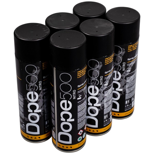 Dope "Nitro Paint One Color Sixpack" - Black (6x500ml)