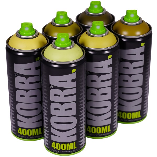 Kobra "New HP Dirty Green Tones Sixpack" (6x400ml)