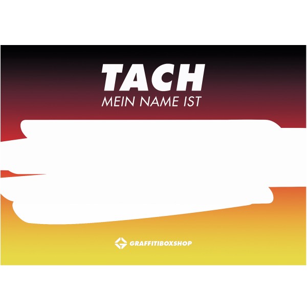 Super Deal "Tach, Mein Name Ist" Sticker (10x15cm) Schland Version