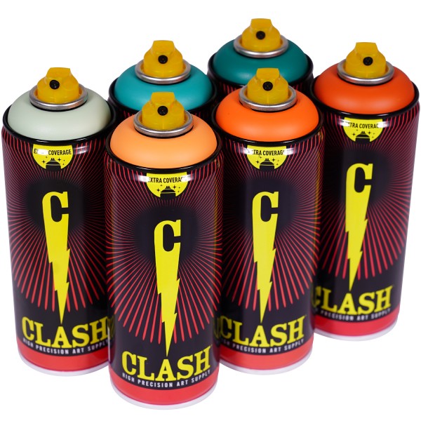 Clash "Paint Multi Color Sixpack Swimming Pool Tones" (6x400ml)