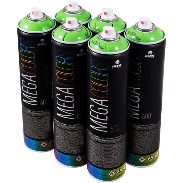 MTN "Mega Colors - One Color Sixpack - Guacamole Green RV-34" (6x600ml)