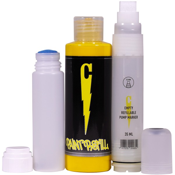 Clash "Refill + Empty Marker" 3er Set #2 Yellow