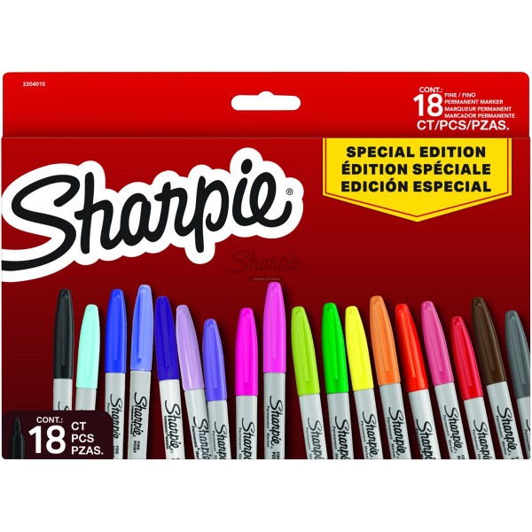 Sharpie "Fine" Marker Big Pack Red 18er Set (1mm)