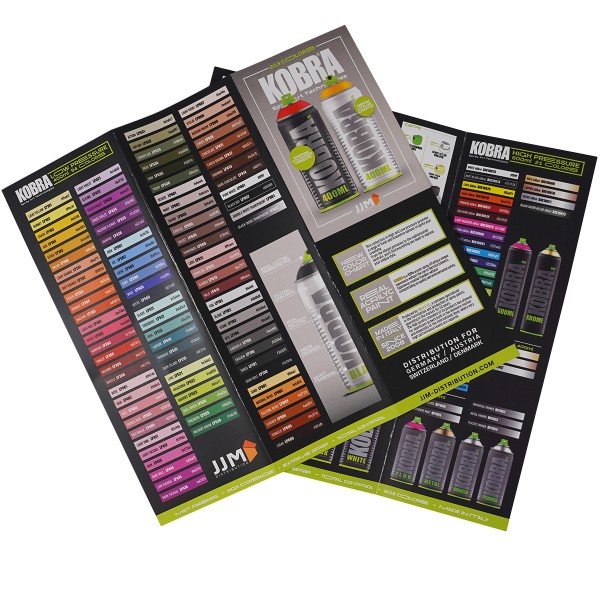 Super Deal "Kobra Paint Color Chart" (21x22cm)