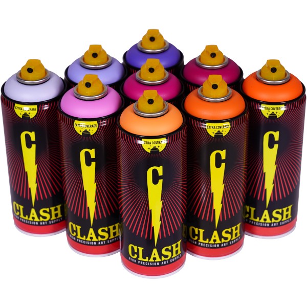 Clash "9er Paint Box Shiny Retro Tones" (9x400ml)