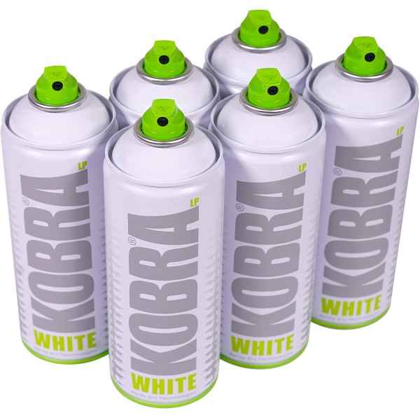 Kobra "New LP Sixpack Pure White 001" (6x400ml)