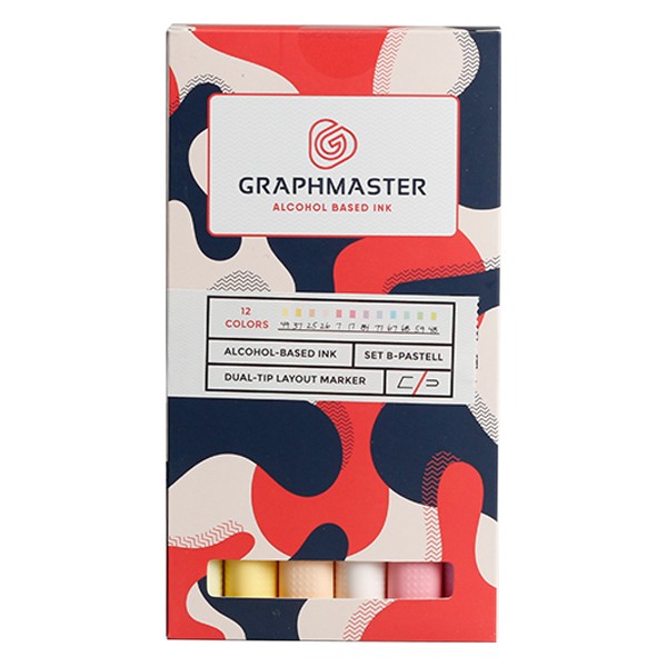 Graphmaster "Twin 12er Set B" - Pastell Colors