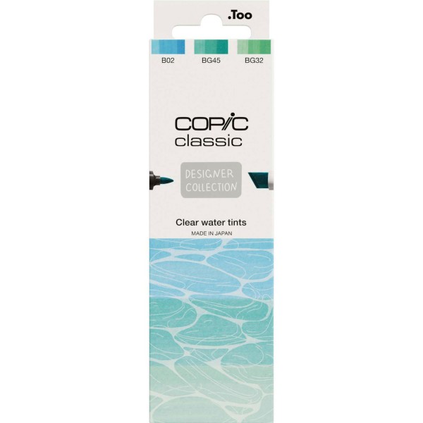 Copic "Classics 3er Set" Layoutmarker - Clear Water Tints