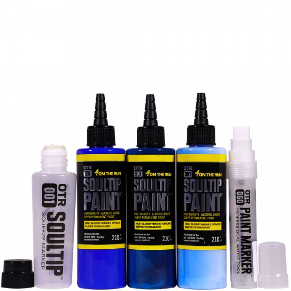 OTR.901 "Soultip Paint Refill (210ml)" + Empty Marker 5er Set 5