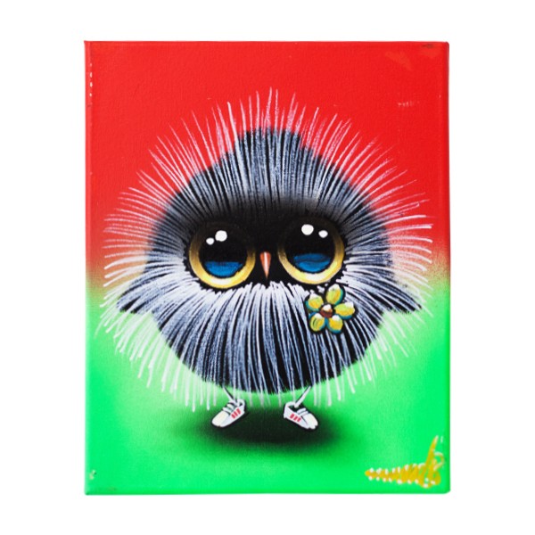 "Mr. Sed - Flower Wuffel Puffel (Original)" 24x30cm