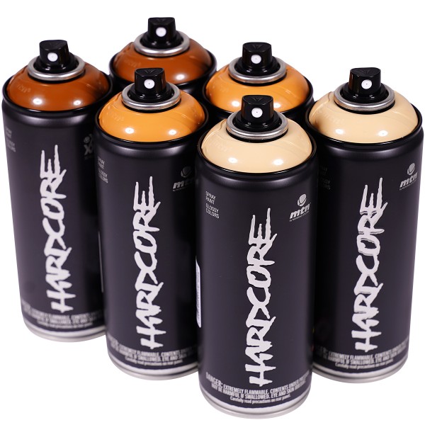 MTN Hardcore 2 "Multi Color Sixpack - Coffee Tones" (6x400ml)