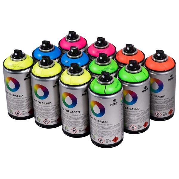 MTN "Water Based 12er Paint Box - Fluor Tones" (12x300ml)
