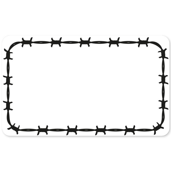 Mr. Eggshell Sticker "Barbed Wire White" 50 Stk. (6x10cm)