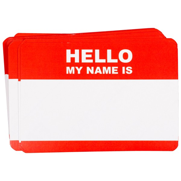 Stickerpack "Hello my Name is.. (7x10cm)" (50 Stk.)