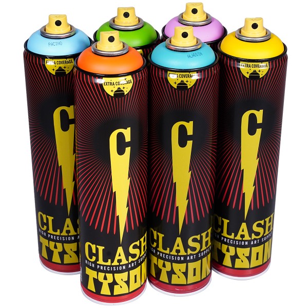 Clash Paint "Tyson Sixpack - Candy Colors" (6x600ml)
