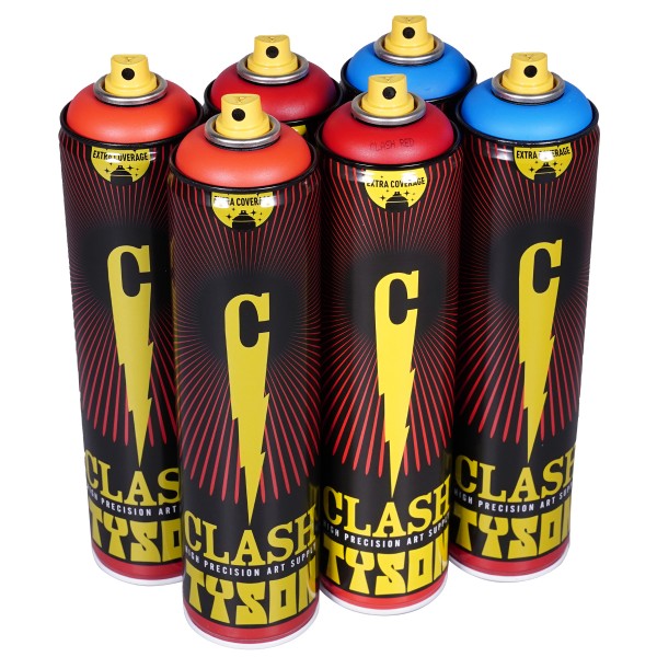 Clash Paint "Tyson Sixpack - Winter Dusk Colors" (6x600ml)