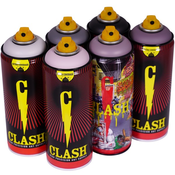 Clash "Paint Multi Color Sixpack Stone Fall Tones" (6x400ml)